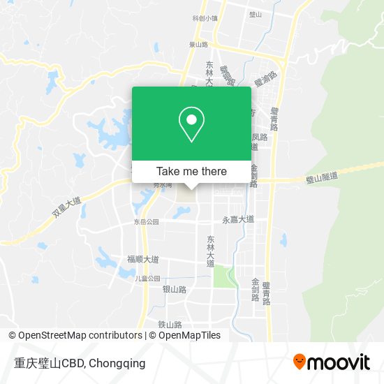 重庆璧山CBD map