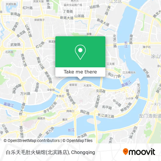 白乐天毛肚火锅馆(北滨路店) map