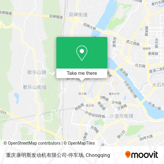 重庆康明斯发动机有限公司-停车场 map