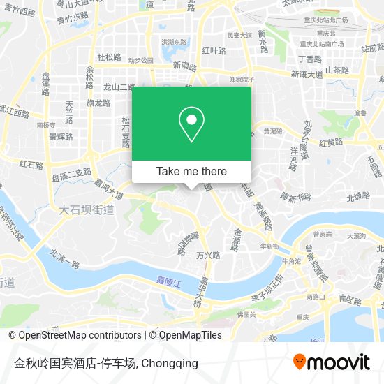 金秋岭国宾酒店-停车场 map