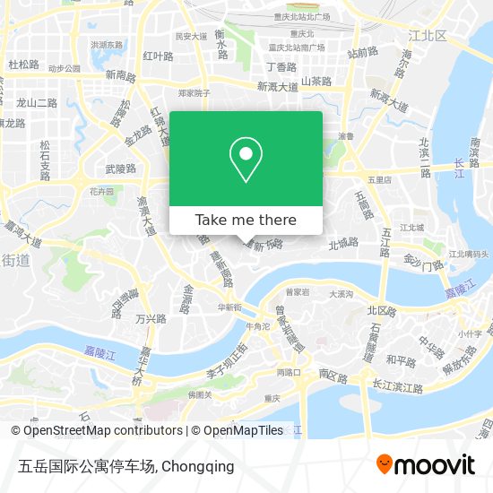 五岳国际公寓停车场 map