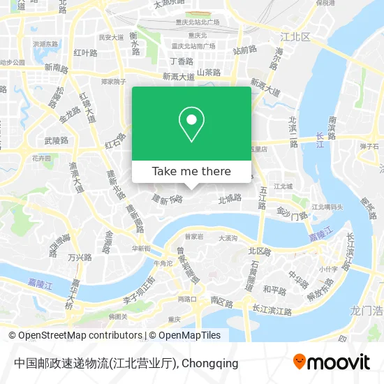 中国邮政速递物流(江北营业厅) map