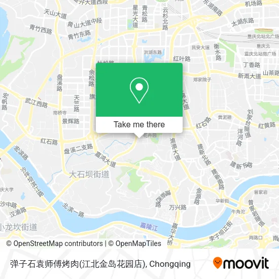 弹子石袁师傅烤肉(江北金岛花园店) map