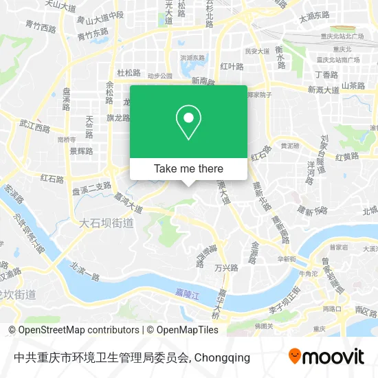 中共重庆市环境卫生管理局委员会 map