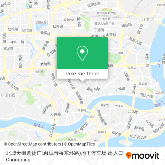 北城天街购物广场(观音桥东环路)地下停车场-出入口 map