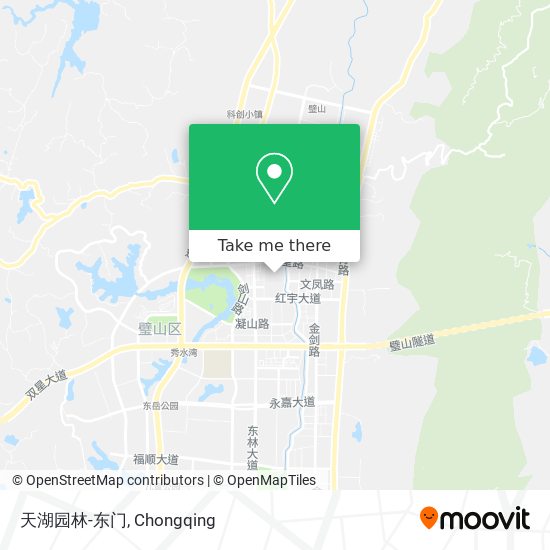 天湖园林-东门 map