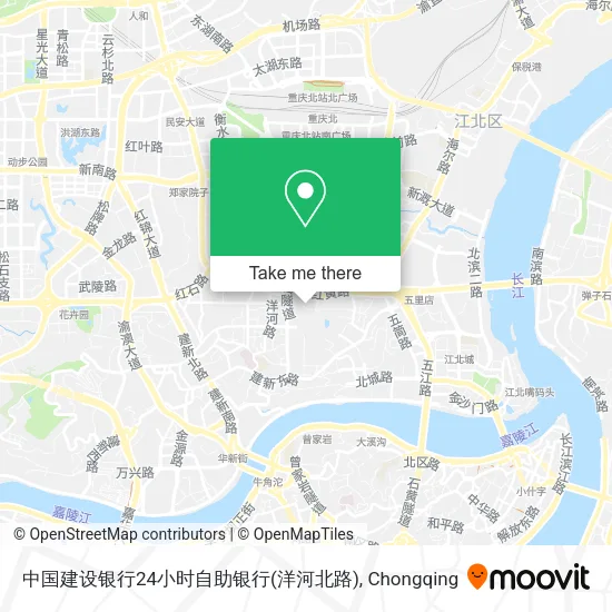 中国建设银行24小时自助银行(洋河北路) map