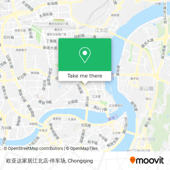 欧亚达家居江北店-停车场 map