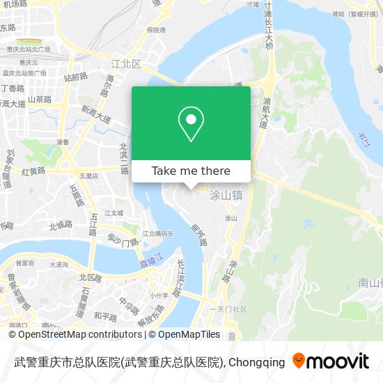 武警重庆市总队医院(武警重庆总队医院) map