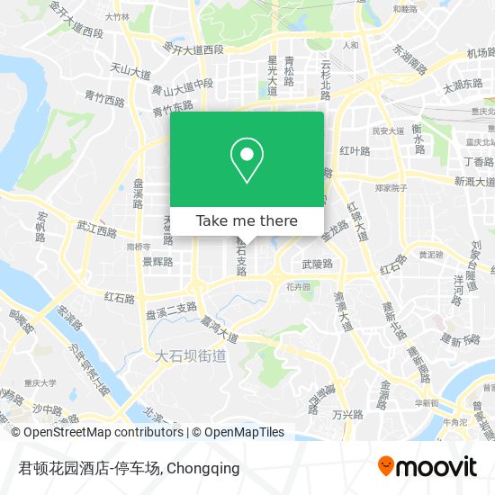 君顿花园酒店-停车场 map