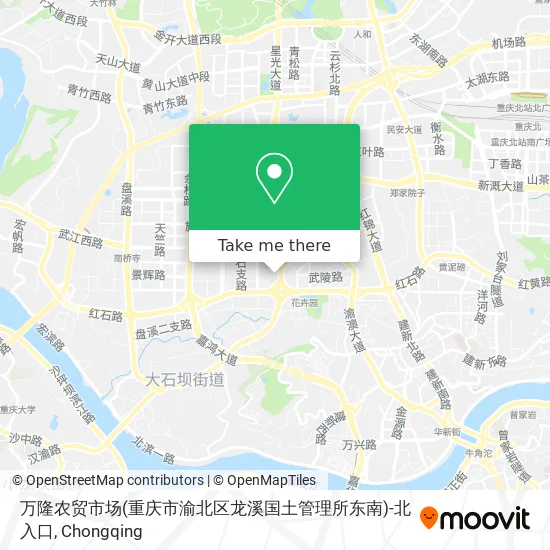 万隆农贸市场(重庆市渝北区龙溪国土管理所东南)-北入口 map