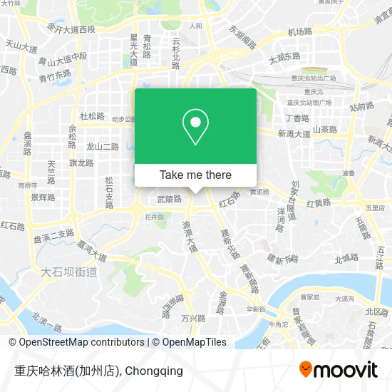 重庆哈林酒(加州店) map