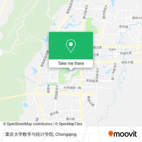 重庆大学数学与统计学院 map