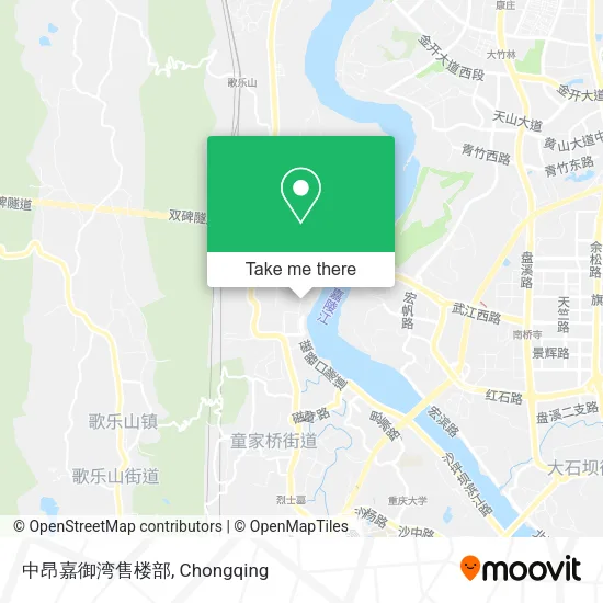 中昂嘉御湾售楼部 map