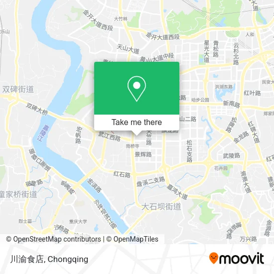 川渝食店 map