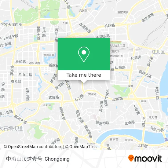 中渝山顶道壹号 map