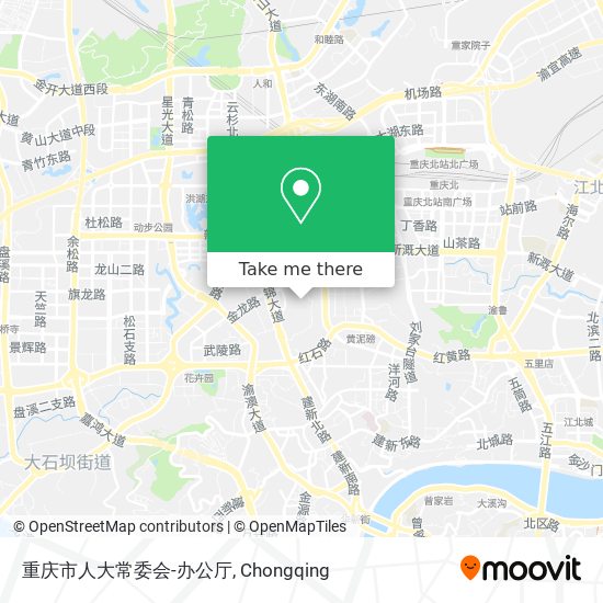 重庆市人大常委会-办公厅 map
