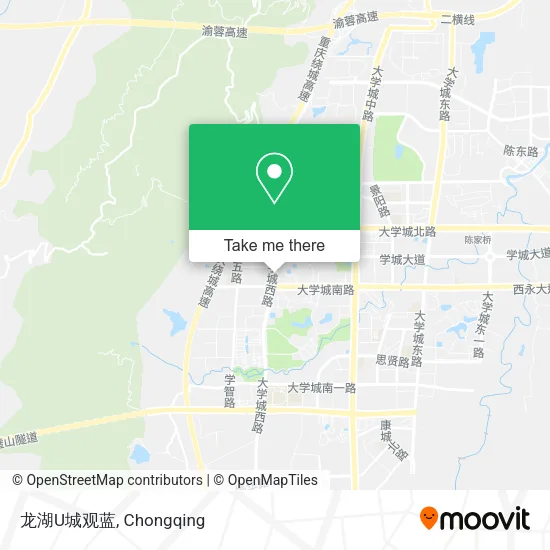 龙湖U城观蓝 map