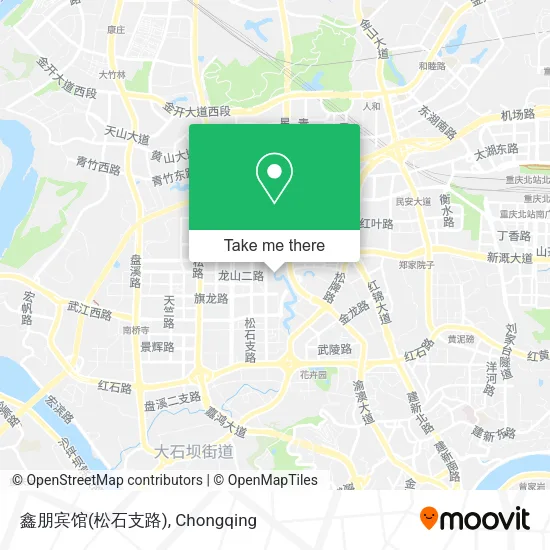 鑫朋宾馆(松石支路) map