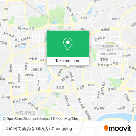 果岭时尚酒店(新牌坊店) map