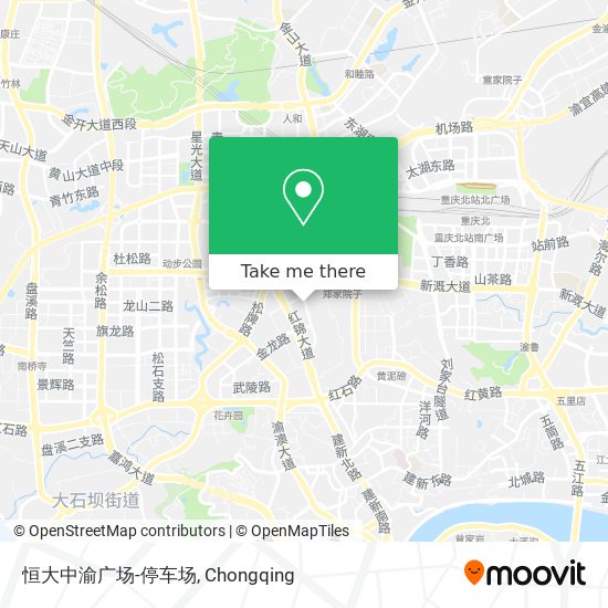 恒大中渝广场-停车场 map