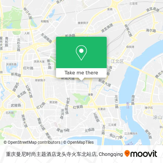 重庆曼尼时尚主题酒店龙头寺火车北站店 map