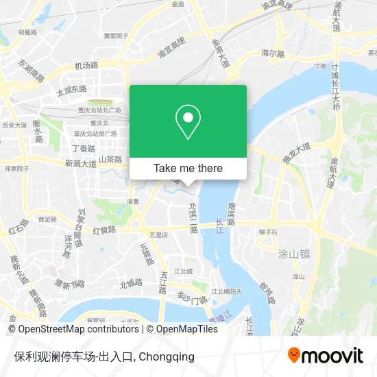 保利观澜停车场-出入口 map
