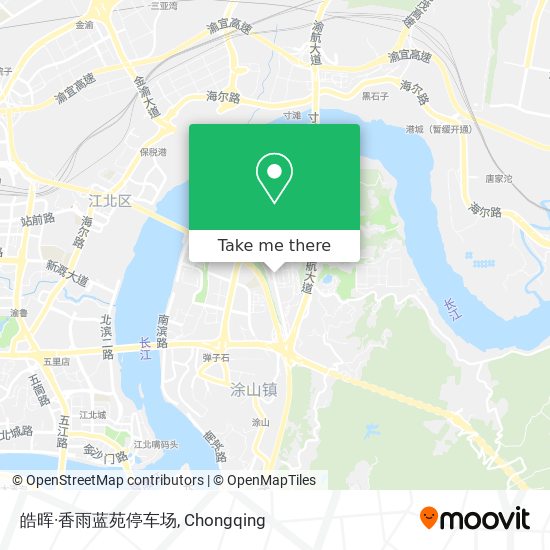 皓晖·香雨蓝苑停车场 map