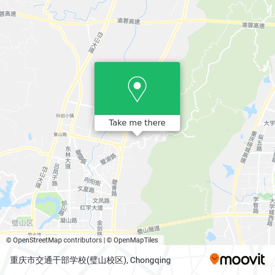 重庆市交通干部学校(璧山校区) map