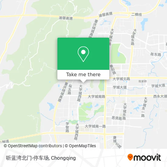 听蓝湾北门-停车场 map