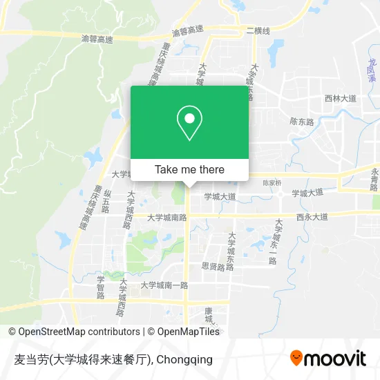 麦当劳(大学城得来速餐厅) map