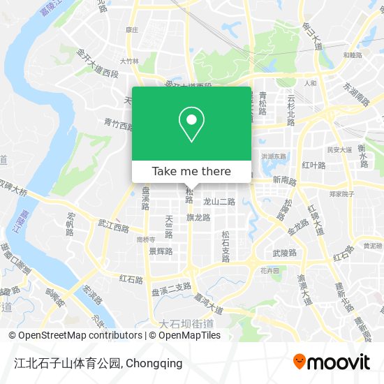 江北石子山体育公园 map