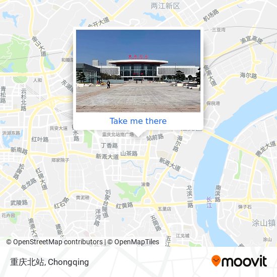 重庆北站 map