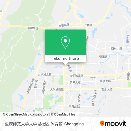 重庆师范大学大学城校区-体育馆 map