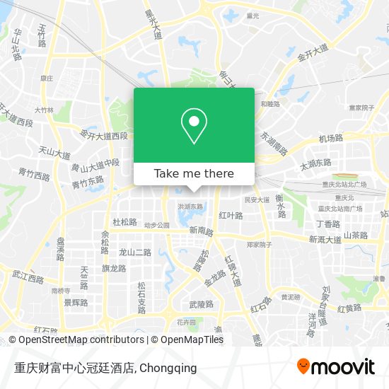 重庆财富中心冠廷酒店 map