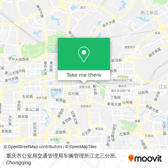 重庆市公安局交通管理局车辆管理所江北三分所 map