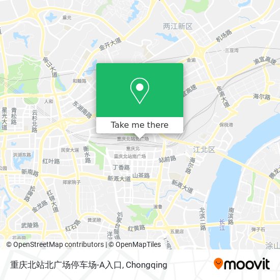 重庆北站北广场停车场-A入口 map