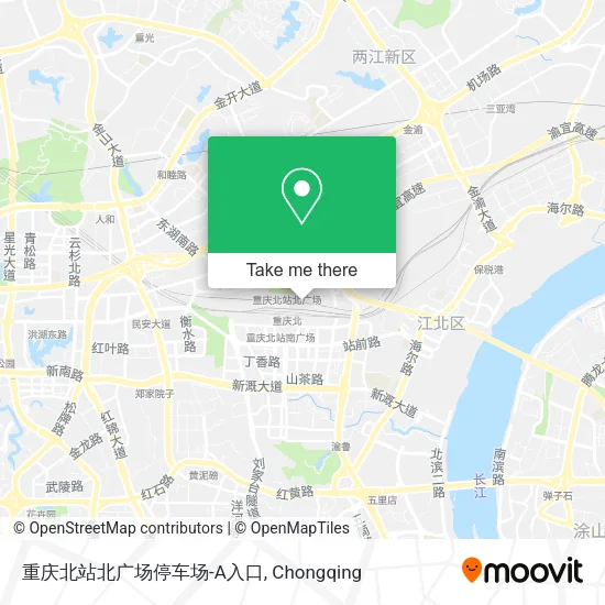重庆北站北广场停车场-A入口 map