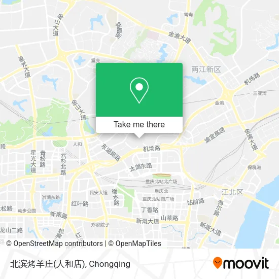 北滨烤羊庄(人和店) map