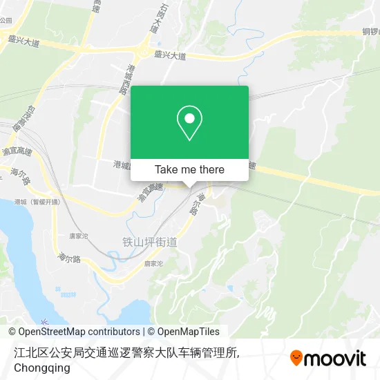 江北区公安局交通巡逻警察大队车辆管理所 map