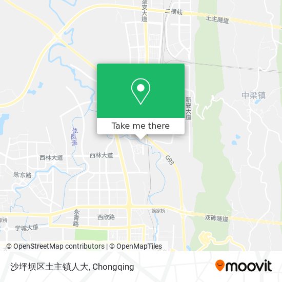 沙坪坝区土主镇人大 map