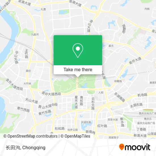 长田沟 map