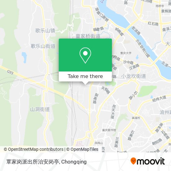 覃家岗派出所治安岗亭 map