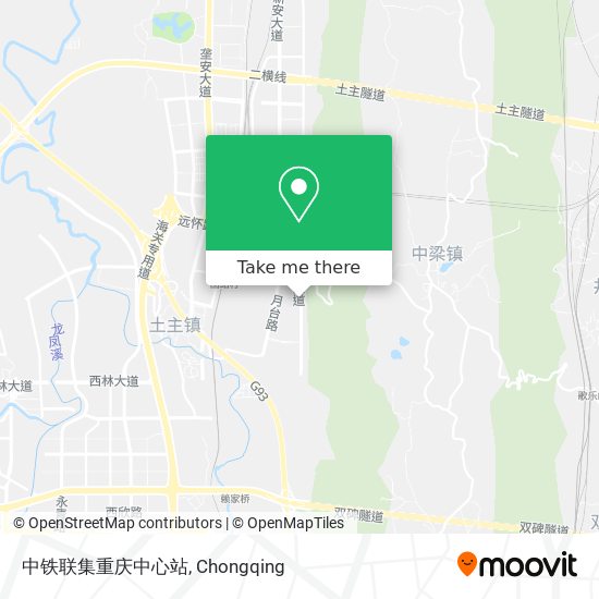 中铁联集重庆中心站 map
