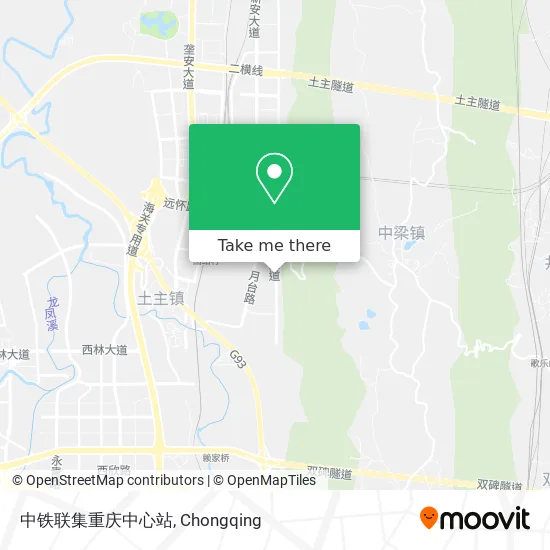 中铁联集重庆中心站 map