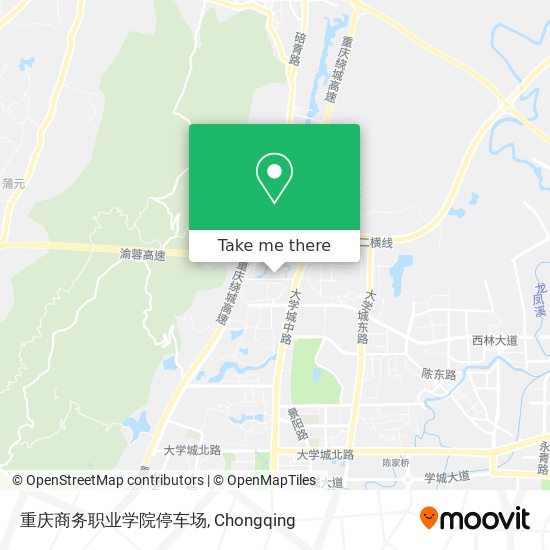 重庆商务职业学院停车场 map