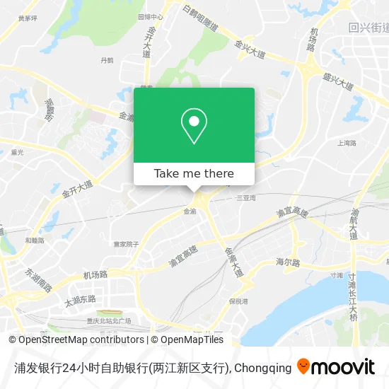 浦发银行24小时自助银行(两江新区支行) map