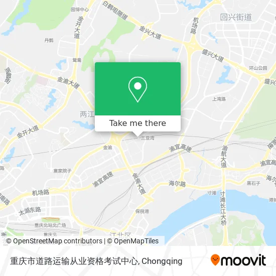 重庆市道路运输从业资格考试中心 map