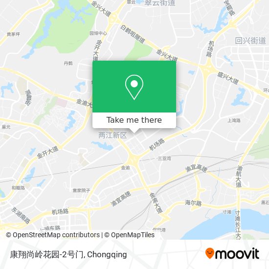 康翔尚岭花园-2号门 map