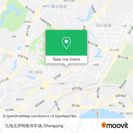 九地北岸明珠停车场 map